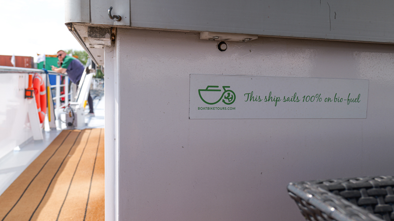 De Nassau ship uses 100% biofuel reducing carbon emissions substantially