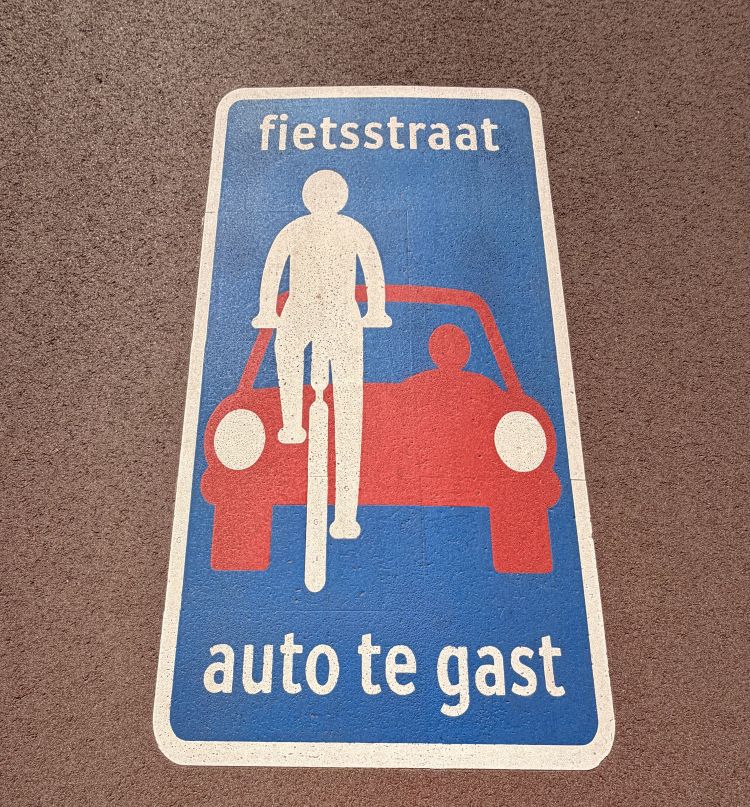 Cars are guests on these streets in the Netherlands