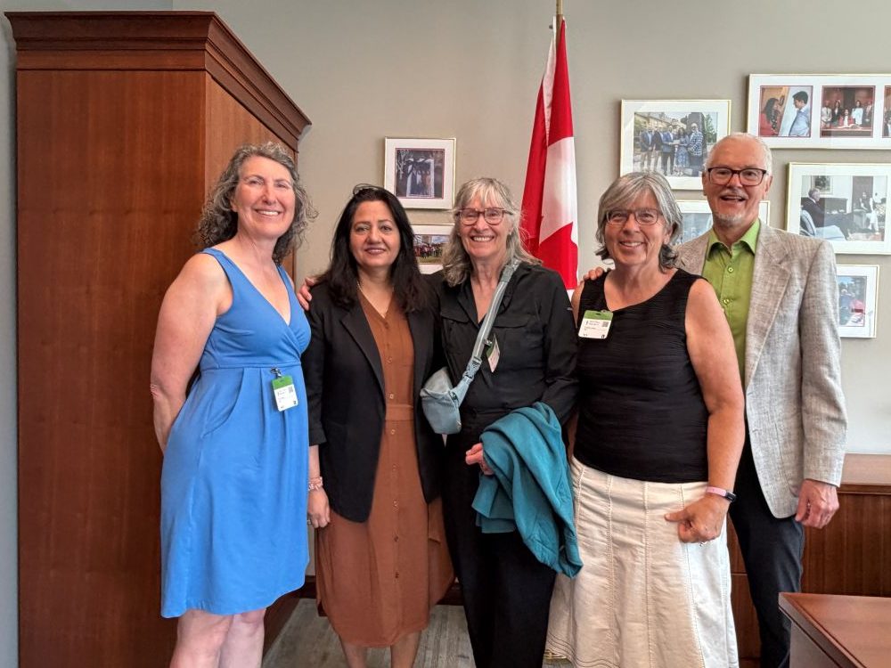 Meeting with MP Sonia Sidhu (second from the left) at her Ottawa office